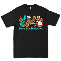 Black peace love phlebotomy Premium Tee - OliviaCreatesArt