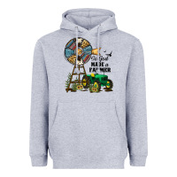 Heather Grey So God Made a Farmer Heavyweight Hoodie - JahusDesignShop