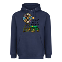 Navy So God Made a Farmer Heavyweight Hoodie - JahusDesignShop