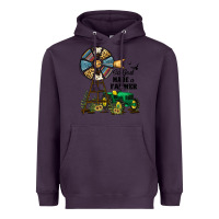 Plum So God Made a Farmer Heavyweight Hoodie - JahusDesignShop