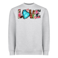 Heather Grey gemstone love Heavyweight Sweatshirt - JahusDesignShop