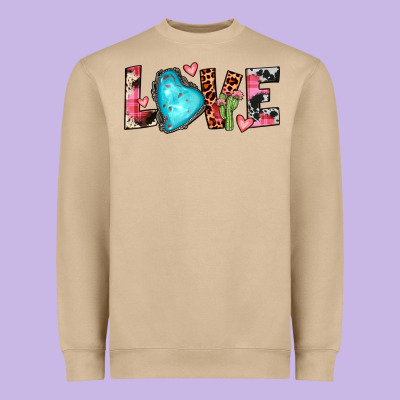 Gemstone Love Heavyweight Sweatshirt Designed By Jahusdesignshop