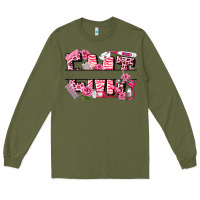 Army Green breast cancer emt emergency medical technician Long Sleeve Tee - LillyAllenDesigns