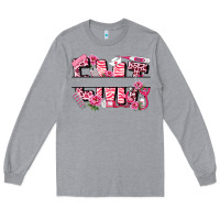 Heather Grey breast cancer emt emergency medical technician Long Sleeve Tee - LillyAllenDesigns