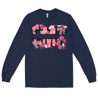 Navy breast cancer emt emergency medical technician Long Sleeve Tee - LillyAllenDesigns