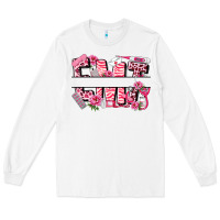 White breast cancer emt emergency medical technician Long Sleeve Tee - LillyAllenDesigns