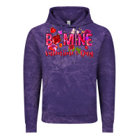 Cloud Purple Be Mine Valentines Day Vintage Hoodie - CowhideDigitalArt
