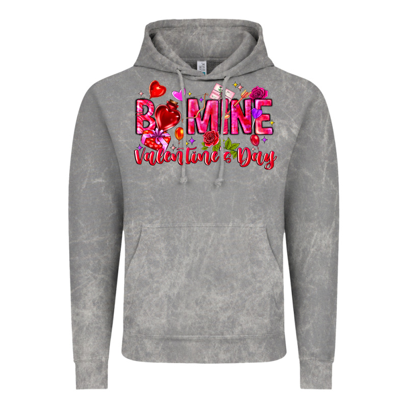Be Mine Valentines Day Vintage Hoodie by CowhideDigitalArt | Teevron