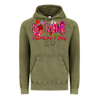 Vintage Olive Be Mine Valentines Day Vintage Hoodie - CowhideDigitalArt