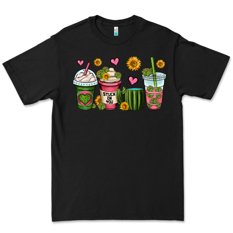 Stuck On You Cactus Coffee Cups Premium Tee by OliviaCreatesArt | Teevron
