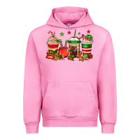 Fuchsia Pink Christmas elfs coffee Urban Hoodie - Jasminsmagicworld