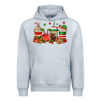 Heather Grey Christmas elfs coffee Urban Hoodie - Jasminsmagicworld