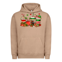 Pigment Burro Christmas elfs coffee Urban Hoodie - Jasminsmagicworld