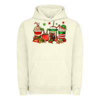 Pigment Pistachio Christmas elfs coffee Urban Hoodie - Jasminsmagicworld