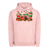Pigment Salmon Christmas elfs coffee Urban Hoodie - Jasminsmagicworld
