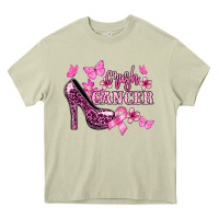 Mossy Crush Cancer with high heels Cancer Awareness Heavy Core Tee - HowdyJamesFarm
