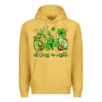 Antique Gold with god all things are possible Premium Hoodie - Artiststas