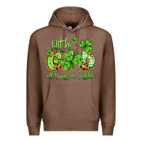 Chestnut with god all things are possible Premium Hoodie - Artiststas