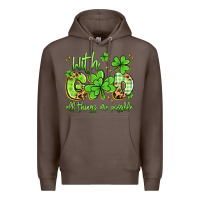 Coffee with god all things are possible Premium Hoodie - Artiststas