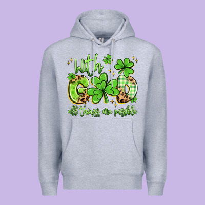 With God All Things Are Possible Premium Hoodie Designed By Artiststas