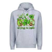 Heather Grey with god all things are possible Premium Hoodie - Artiststas