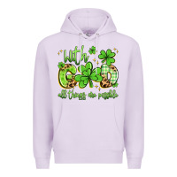 Lilac with god all things are possible Premium Hoodie - Artiststas