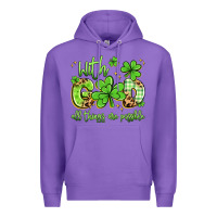 Purple with god all things are possible Premium Hoodie - Artiststas