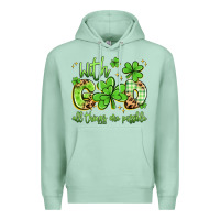 Seafoam with god all things are possible Premium Hoodie - Artiststas