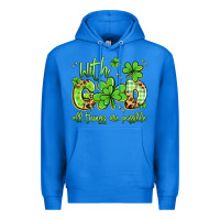 True Royal with god all things are possible Premium Hoodie - Artiststas