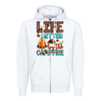 White life is better by the campfire Zipper Hoodie - JahusDesignShop
