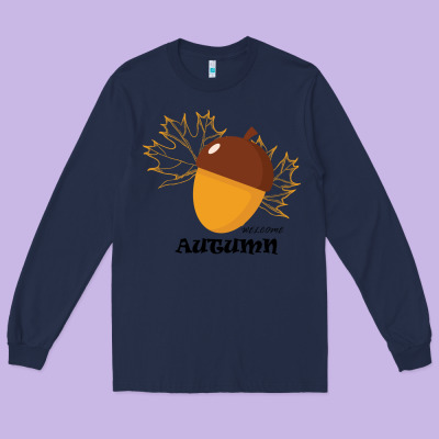 Welcome Autumn Long Sleeve Tee Designed By Bettercallsaul