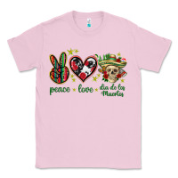 Bubblegum Pink Peace love dia de los muertos Mexico Classic Tee - HowdyJamesFarm