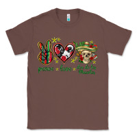 Chestnut Peace love dia de los muertos Mexico Classic Tee - HowdyJamesFarm