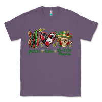 Lavender Peace love dia de los muertos Mexico Classic Tee - HowdyJamesFarm
