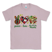 Lilac Peace love dia de los muertos Mexico Classic Tee - HowdyJamesFarm