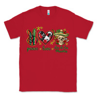 Red Peace love dia de los muertos Mexico Classic Tee - HowdyJamesFarm