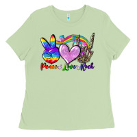 Matcha Peace love rock Ladies Tee - FaDigitalArtStudio
