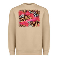 Mushroom valentine's day cowhide leopard background Heavyweight Sweatshirt - JahusDesignShop