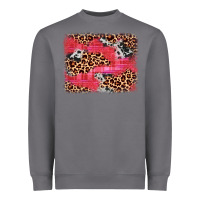 Storm valentine's day cowhide leopard background Heavyweight Sweatshirt - JahusDesignShop