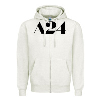 Oatmeal Heather a24  entertainment Zipper Hoodie - baoMotion