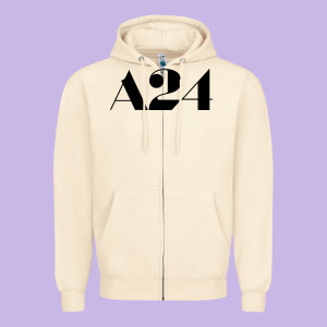 A24  Entertainment Zipper Hoodie Designed By Baomotion