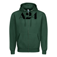 Sports Green a24  entertainment Zipper Hoodie - baoMotion