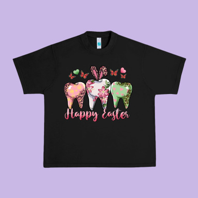 Happy Easter Dental Urban Heavy Tee Designed By Ranaportraitstore