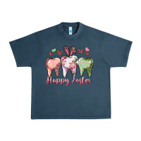 Midnight Navy Happy Easter Dental Urban Heavy Tee - RanaPortraitStore