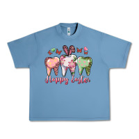 Pebble Blue Happy Easter Dental Urban Heavy Tee - RanaPortraitStore