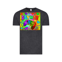 Vintage Black LGBTQ+ Gaymer With Hearts Tumbler Vintage Tee - BundleAndBundleShop