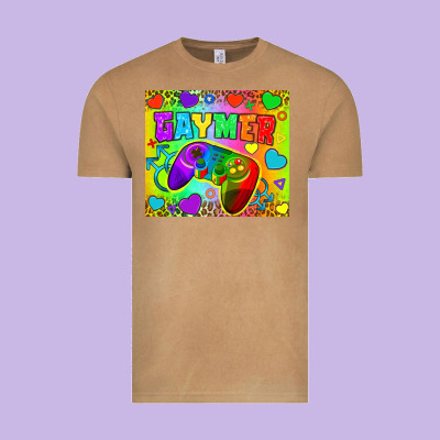 Lgbtq+ Gaymer With Hearts Tumbler Vintage Tee Designed By Bundleandbundleshop