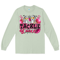Matcha tackle cancer with ghosts playing football Long Sleeve Tee - LillyAllenDesigns