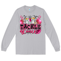 Moon Dust tackle cancer with ghosts playing football Long Sleeve Tee - LillyAllenDesigns