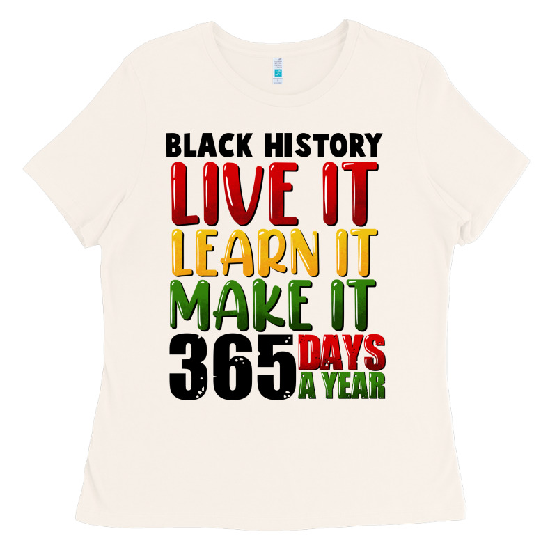 Black History Live It Ladies Tee by FaDigitalArtStudio | Teevron